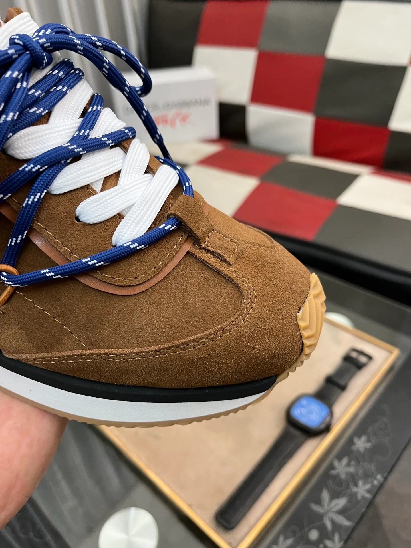 Men's Men's Shoes💰480⌚️⌚️Dolce&Gabbana••DG✔️High-end men's sports•casual shoes. Original goods from top counters. Original imported cowhide, multi-material splicing design ➕Imported cowhide lining, cowhide feet ➕Original TPR elastic outsole.  Size: 38-46